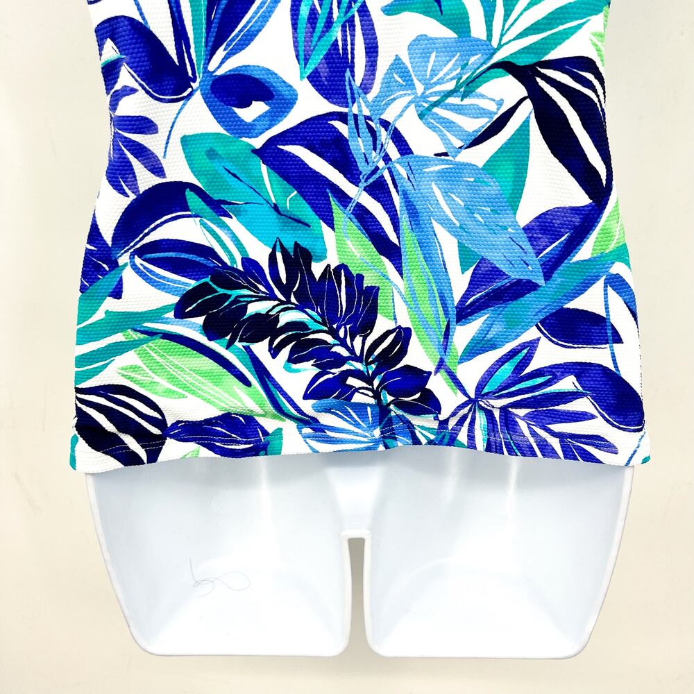 TOMMY BAHAMA Marina Underwire Tankini Medium Beach Glass Blue Island Cays NWT - Picture 9 of 13